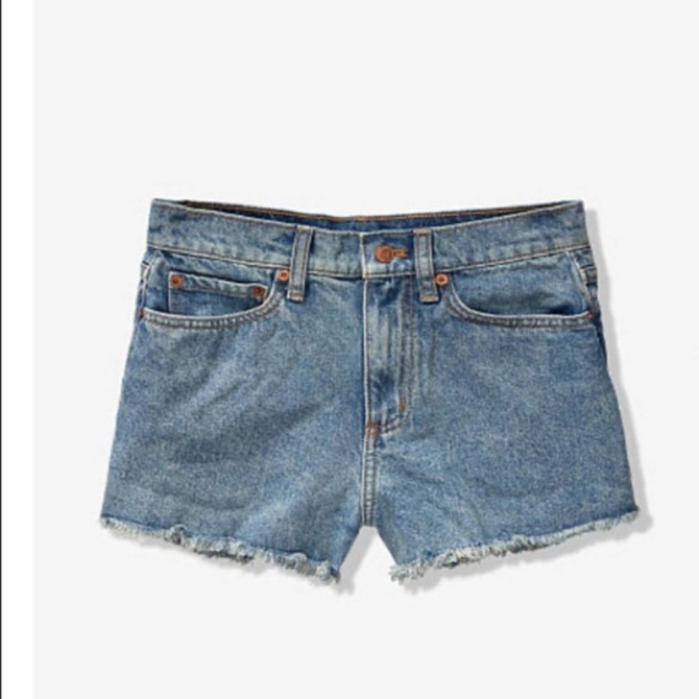 Victoria Secret High Waisted Denim Short Size 30